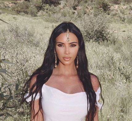 Kim Kardashian West slammed for sporting 'maang teeka' to church