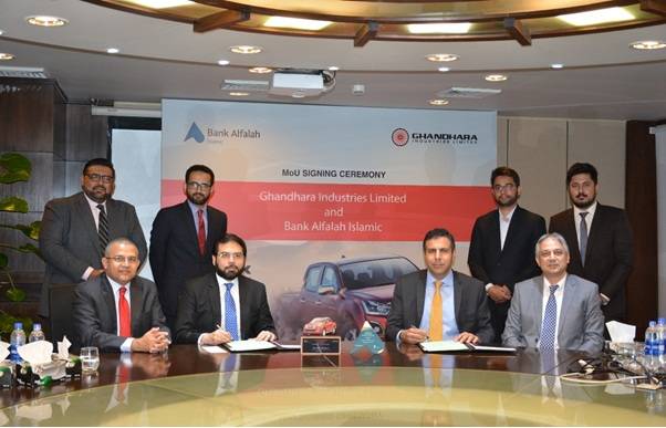 Bank Alfalah Islamic, Ghandhara Industries Limited sign MoU for promoting Isuzu D Max variants
