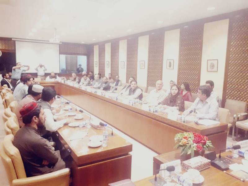 Senate body holds 'cordial' dialogue with PTM's Manzoor Pashteen