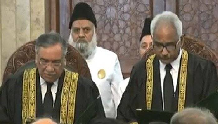 Justice Qazi Muhammad Amin Ahmad takes oath as judge of Supreme Court