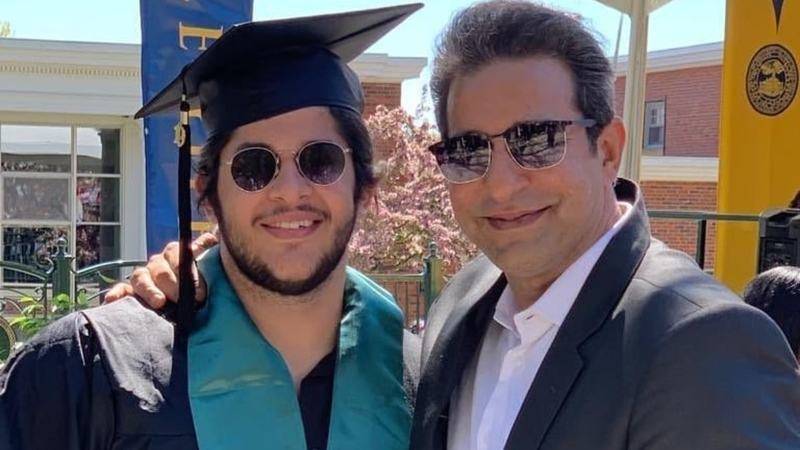 Wasim and Shaniera Akram celebrate their son’s graduation in US