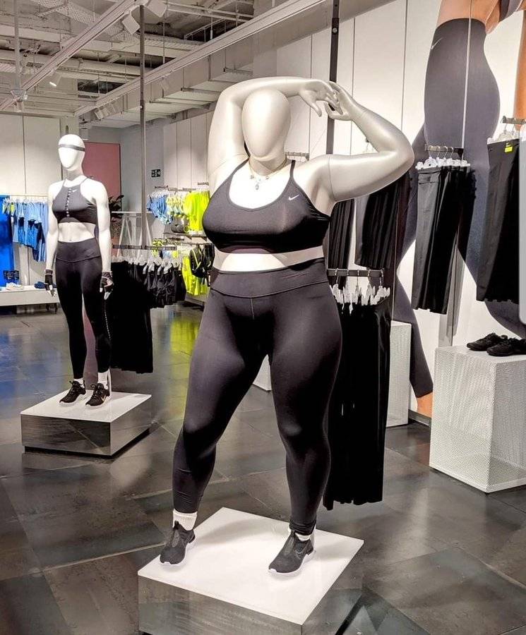 Nike introduces plus size mannequins