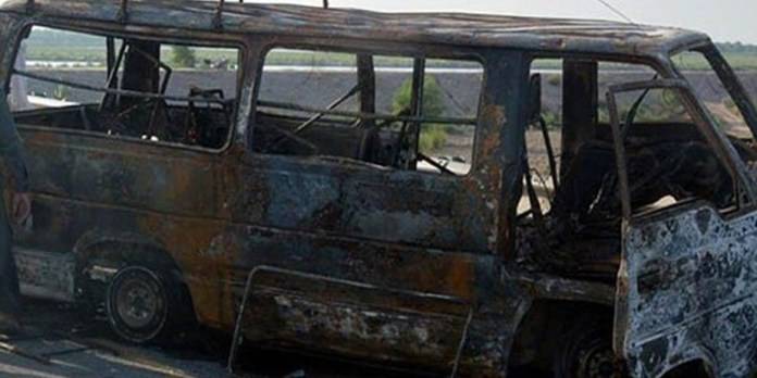 5 burnt alive in van cylinder explosion in Narowal