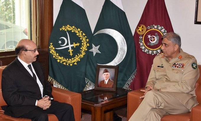 COAS Gen Bajwa assures AJK president of Army's commitment to Kashmir cause