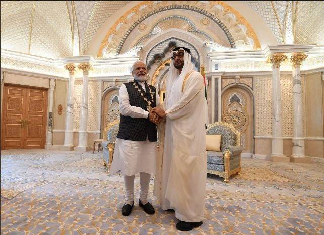 Modi receives UAE highest civilian honour as Kashmir crackdown continues