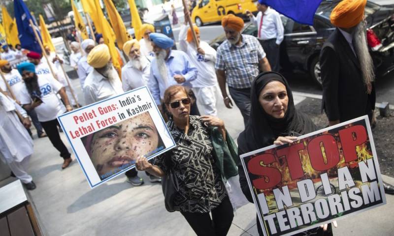 New York rally urges UN to end India's clampdown in Kashmir