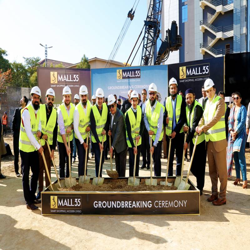 Zameen Developments lays foundation stone Mall 35 in Rawalpindi