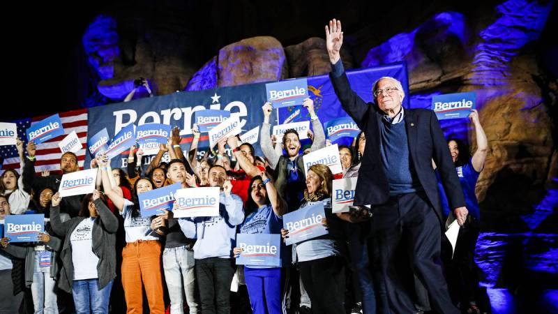 Bernie Sanders wins Nevada to become clear Democratic frontrunner for presidential nomination
