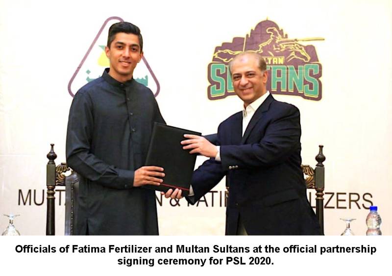 Fatima Fertilizer partners with Multan Sultans to support them during PSL 2020