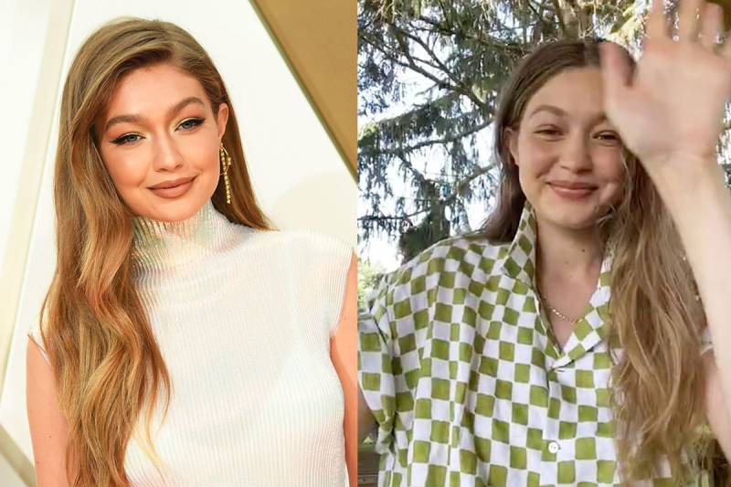Gigi Hadid shows off baby bump during Instagram live
