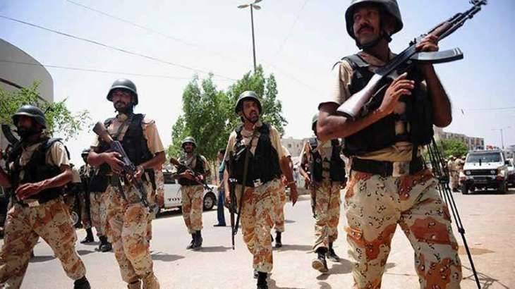 Police, Rangers conducts joint flag demonstration for Muharram security