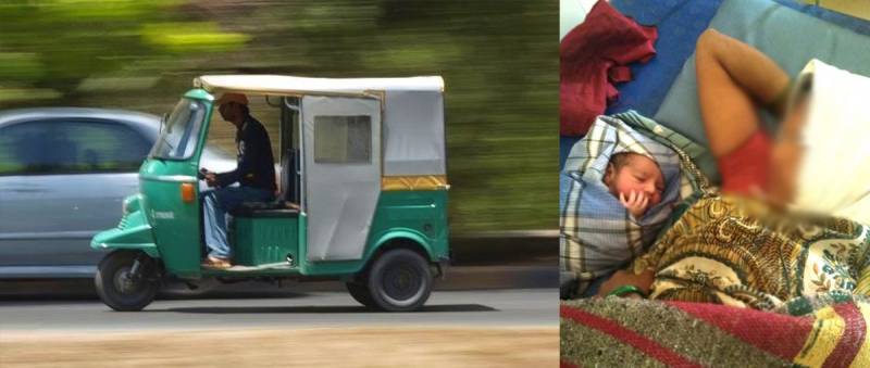 Karachi woman gives birth to baby in rickshaw