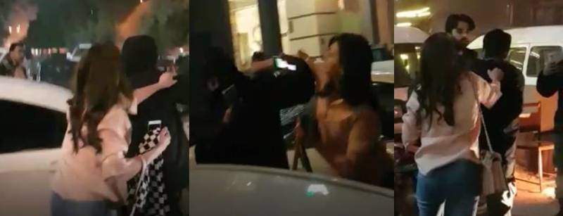 'Drunk' woman assaults cops in DHA Lahore (VIDEO)