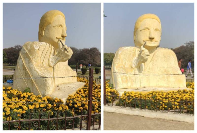 Allama Iqbal’s ‘botched’ sculpture draws flak on social media