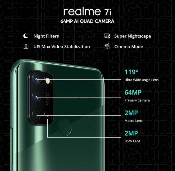 realme 7i with 64 MP quad camera is now available at price of PKR 36,999 