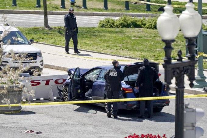 US police officer killed in car attack on Capitol complex