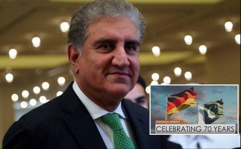 FM Qureshi in Berlin to celebrate 70 years of diplomatic relations (VIDEO)