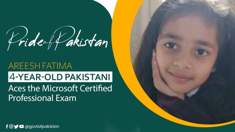 Historic as 4-year-old Pakistani girl becomes youngest Microsoft professional