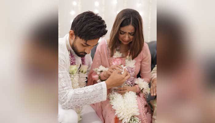 Ali Ansari shares teary-eyed photo of Saboor Aly from engagement