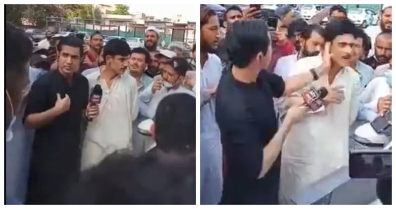 Watch: Why Iqrar-ul-Hassan slapped a man while recording his show?
