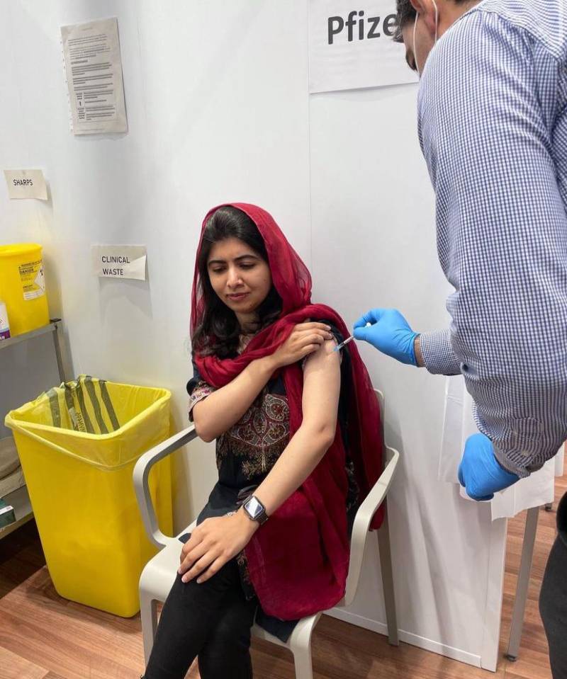 Malala Yousafzai gets first dose of Covid-19 vaccine