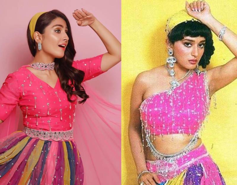 Ayeza Khan channels Madhuri Dixit's iconic look in latest photoshoot