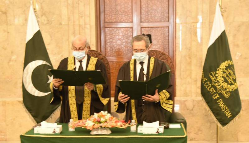 Justice Jamal Mandokhail takes oath as Supreme Court judge