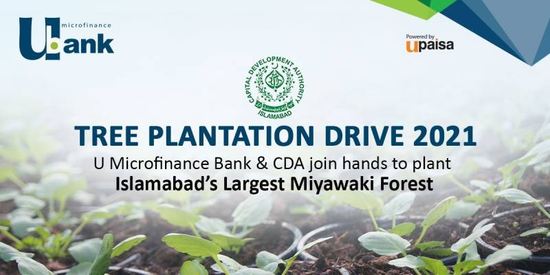 U Microfinance Bank, CDA join hands to plant the largest Miyawaki Forest in Islamabad