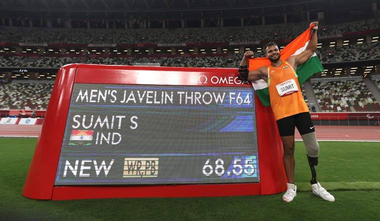 Indian javelin thrower breaks world record thrice at Tokyo Paralympics
