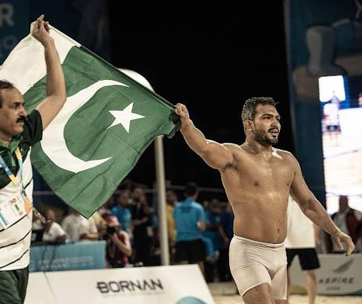 Pakistan’s Inam Butt advances to quarter-final of World Beach Wrestling Championship