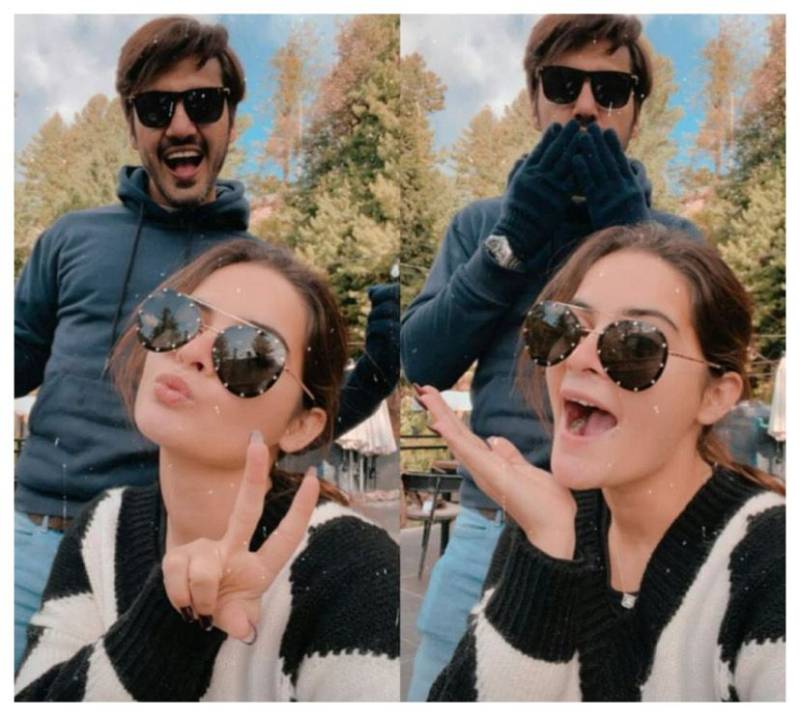 Minal Khan shares glimpses of her Nathia Gali trip with Ahsan Mohsin Ikram