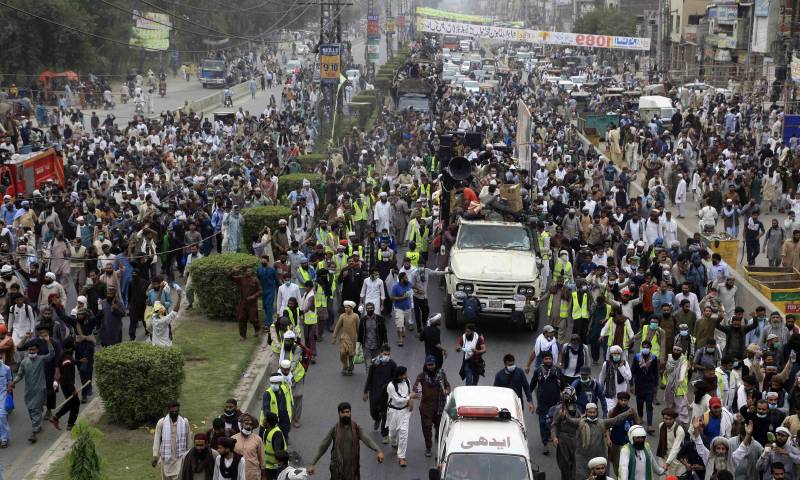 Twin cities' areas sealed to intercept TLP long march