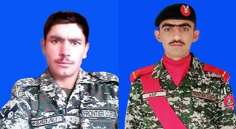 Two soldiers martyred while thwarting terrorists’ infiltration from Afghan side