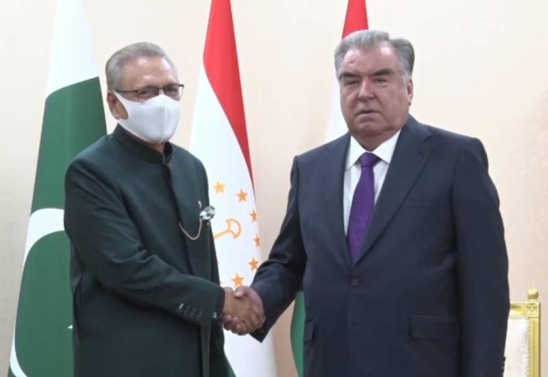 President Alvi, Tajik counterpart agree to further strengthen bilateral ties