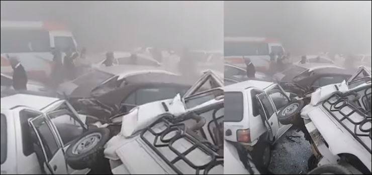 Scores injured after dozens of vehicles collide in huge motorway pile-up (DP Exclusive)