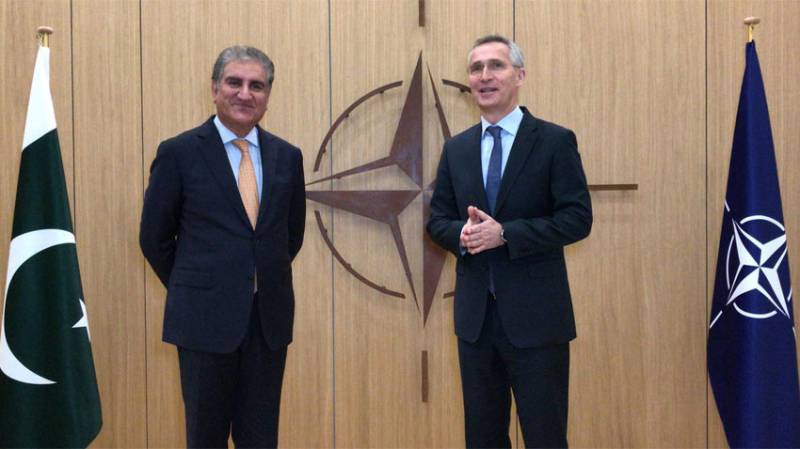In meeting with NATO secretary-general, FM Qureshi calls for int’l cooperation for lasting Afghan peace