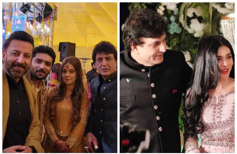 Celebrities spotted at Khalil-ur-Rehman Qamar's son Aabi Khan's wedding