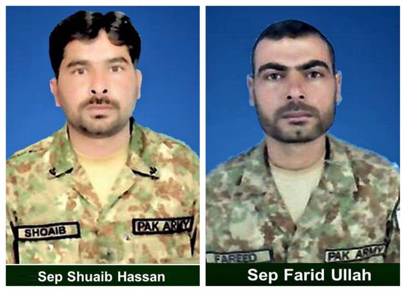 Pakistani soldiers embrace martyrdom, two terrorists killed in intel-based operations