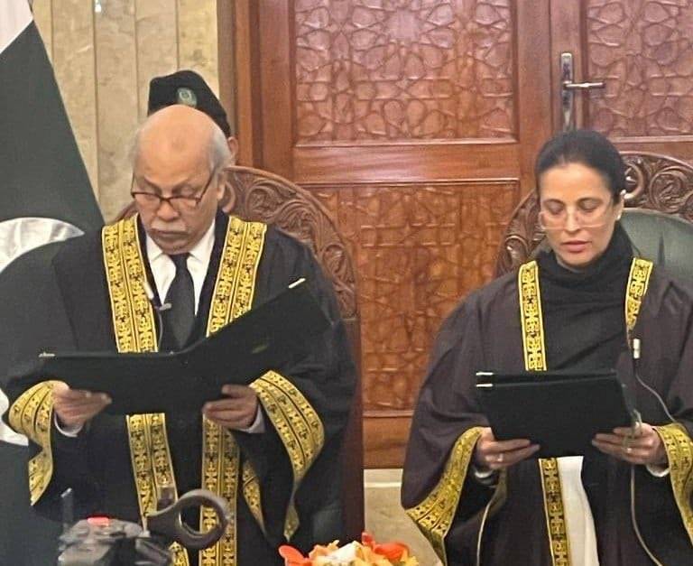 Justice Ayesha Malik takes oath as Pakistan's first-ever woman Supreme Court judge