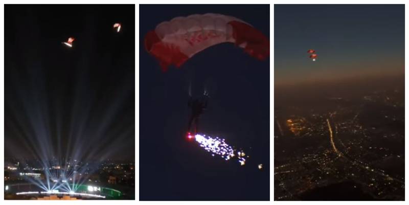 PSL7: Paragliders kick off the biggest cricket event IN THE AIR! (VIDEO)