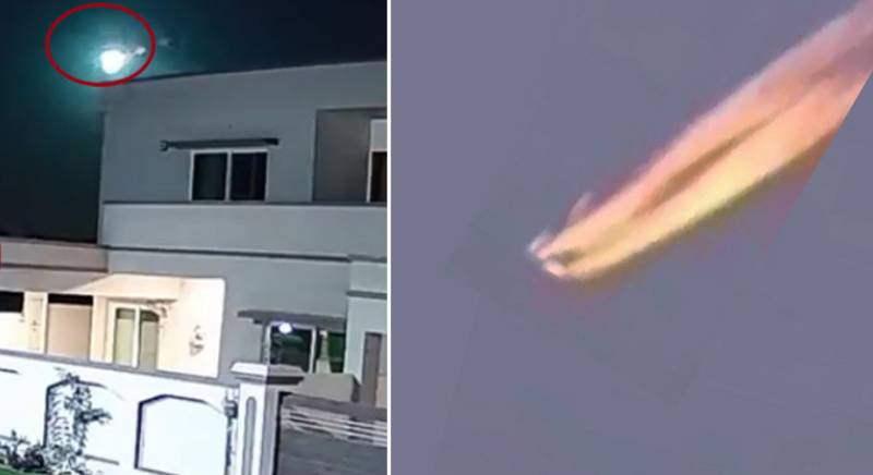 Karachiites stunned as meteor spotted shooting through the sky (VIDEO)
