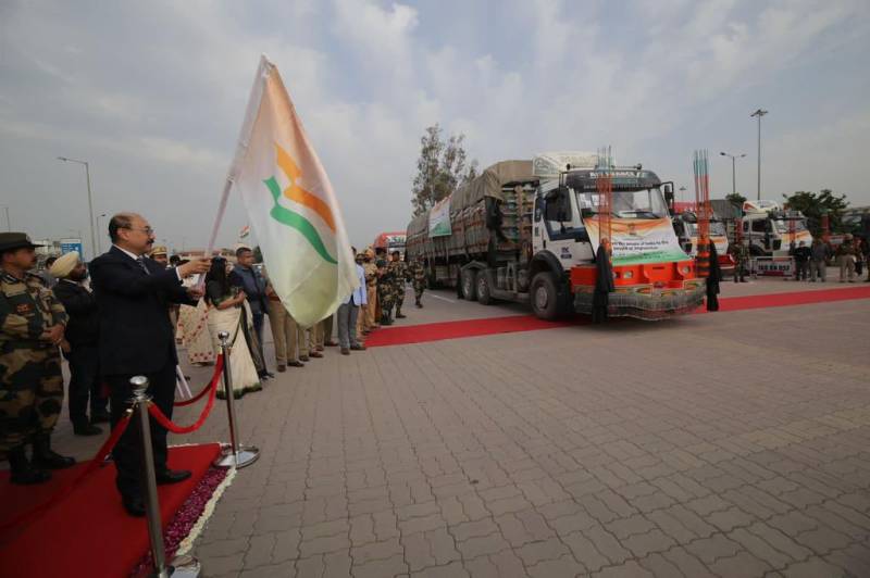 India dispatches first consignment of humanitarian aid to Afghanistan