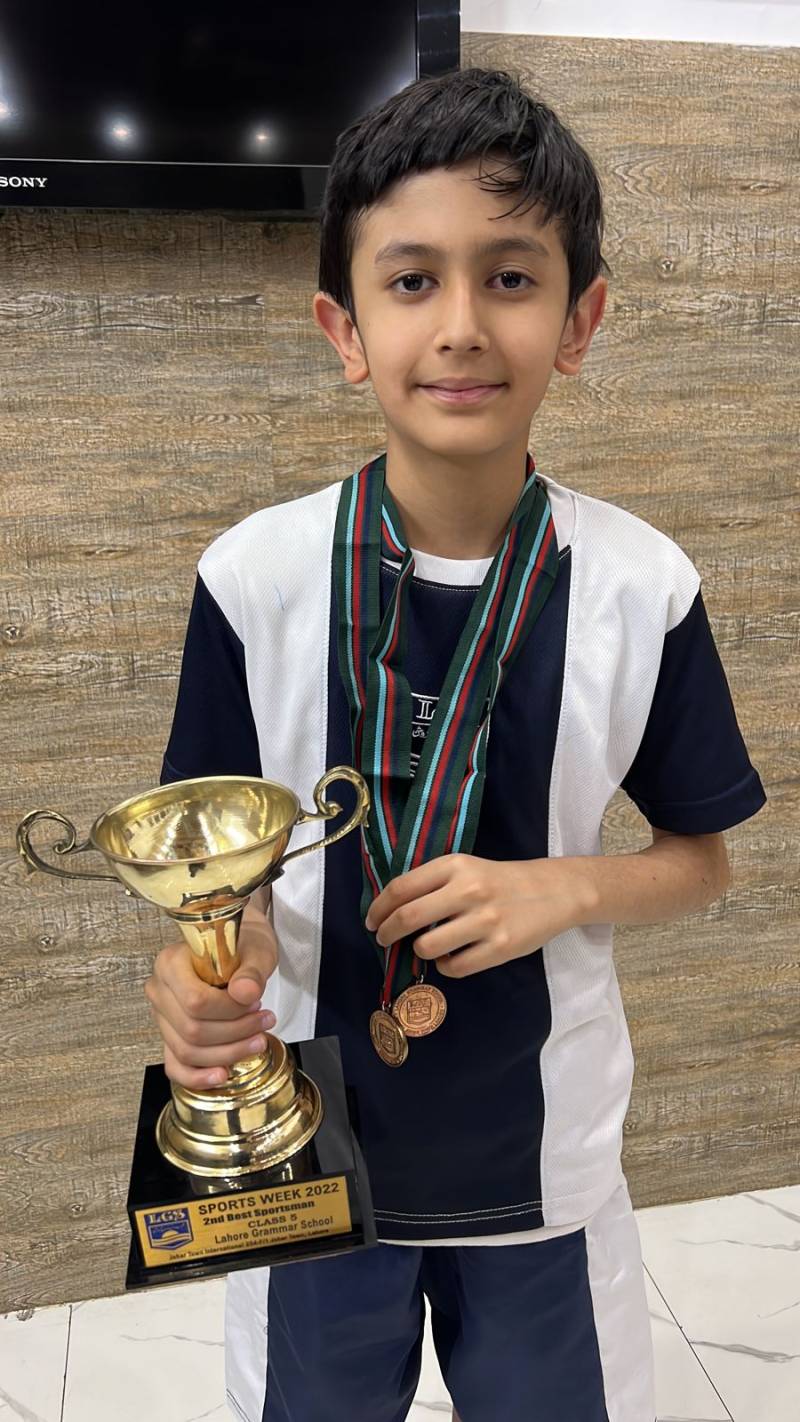 Mustafa Klair wins second position in LGS Annual Sports Day