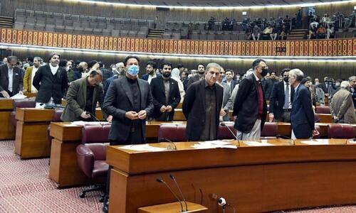 PTI announces mass resignations from National Assembly ahead of PM vote