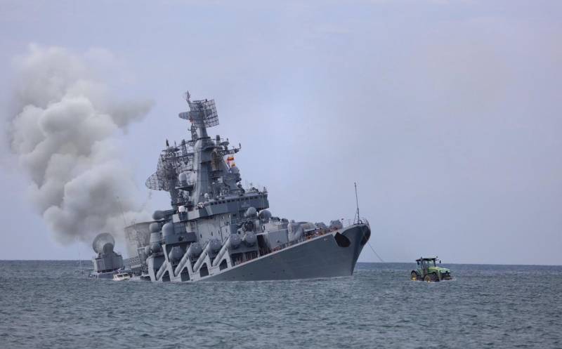 Russian warship Moskva leading naval assault on Ukraine sinks in Black Sea