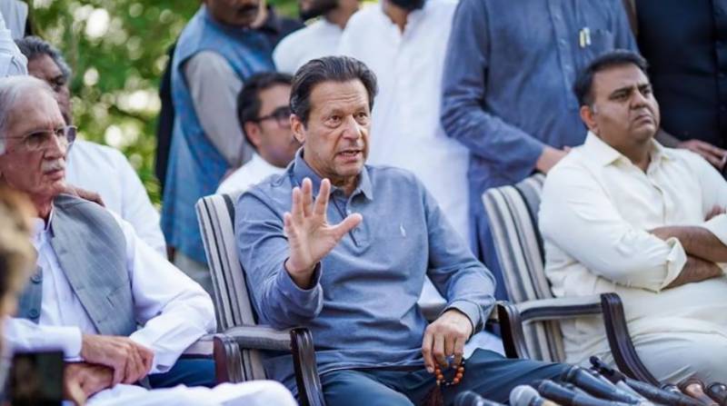 Imran Khan urges President Alvi, CJP Bandial to launch probe into ‘threat letter’