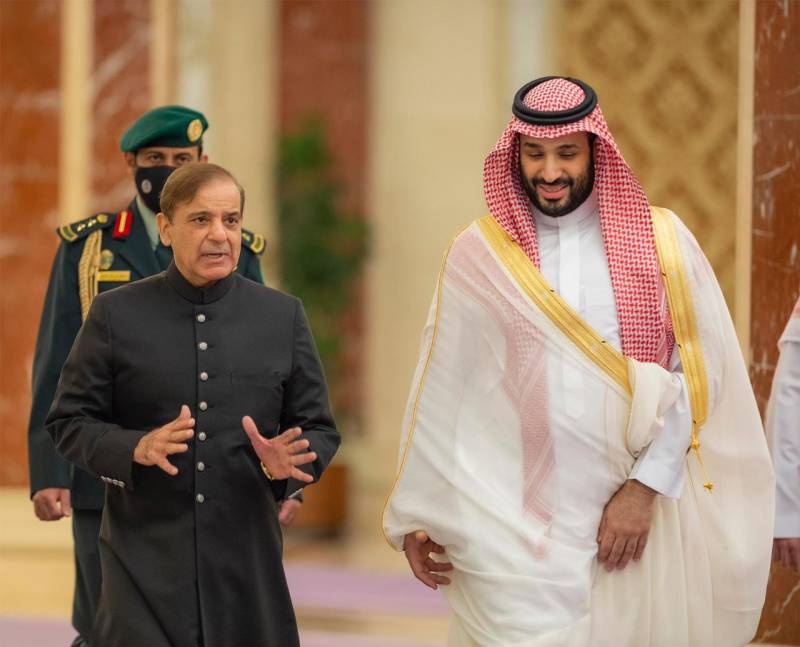 PM Shehbaz Sharif meets Saudi Crown Prince Muhammad Bin Salman