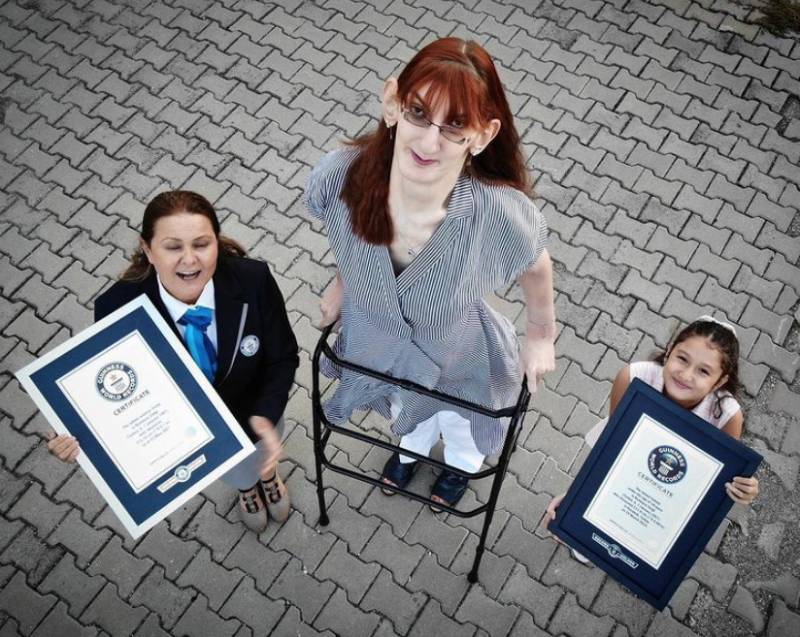 Tallest living woman bags three more world records