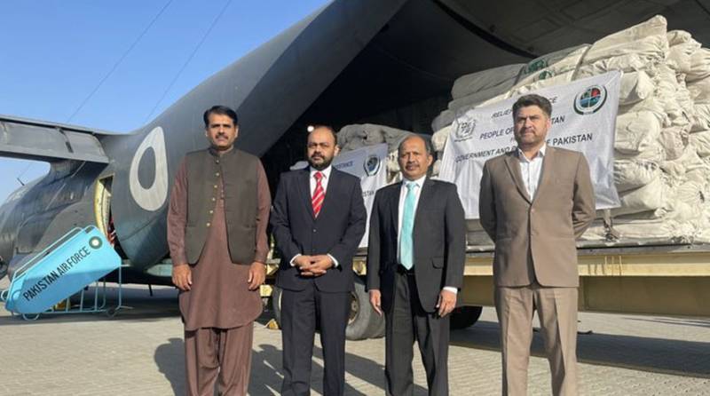 Pakistan sends first consignment of relief goods to flood-hit Afghans