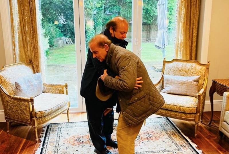 PM Shehbaz meets Nawaz Sharif for the first time after assuming premiership